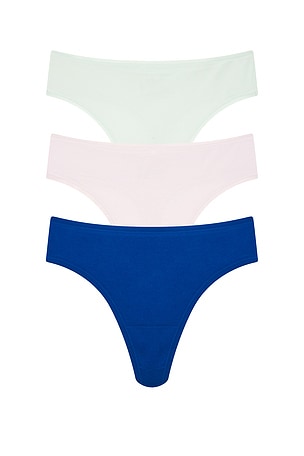 Bliss Bare Cotton Thong 3-pack Natori