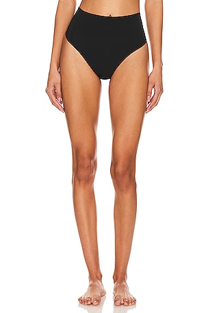 Calvin Klein High Leg Brazilian Underwear - Black