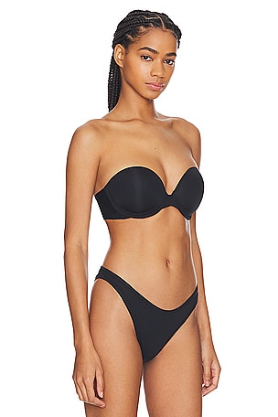 Natori Minimal Strapless Contour Bra in Black
