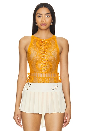 X Roomservice888 Super Bowknot Lace BodysuitNodress$142