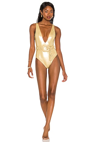 Francesca One-Piece with Macrame Belt Normaillot