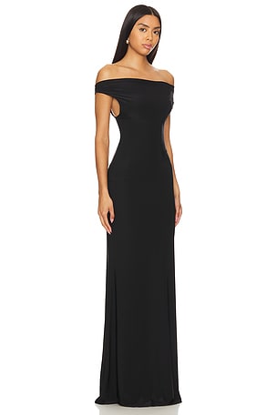 Natalie Rolt Bettina Gown in Black