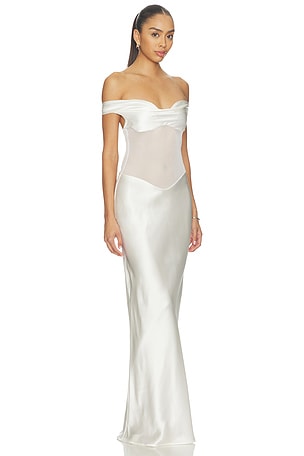 Natalie Rolt Gwyneth Gown in White