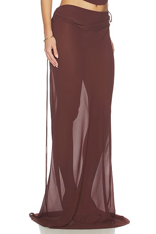 Natalie Rolt Allira Skirt in Chocolate