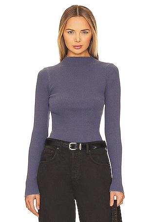 Carla Fitted Mock Neck TeeNSF$105