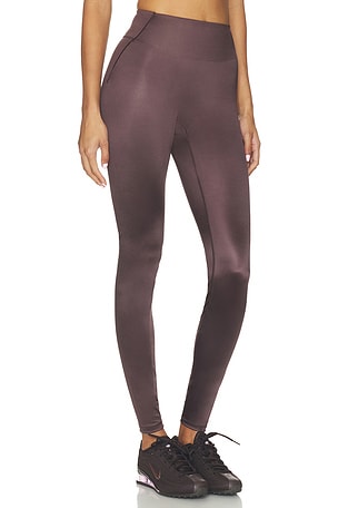 NikeSKIMS Shine Bonded Waist 29 Inch Leggings in Brown. Size XXS. Also