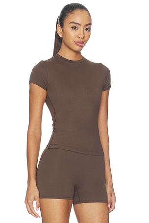 NikeSKIMS Matte Baby Short Sleeve Tee in Brown