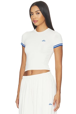 NikeSKIMS Stretch Knit Crop Crew in Ivory