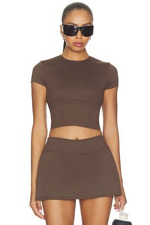 Matte Corset Crop Top NikeSKIMS