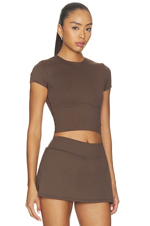 NikeSKIMS Matte Corset Crop Top en Marron