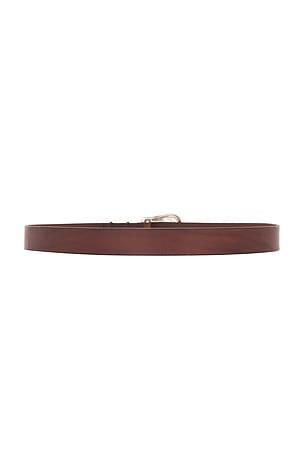 Nudie Jeans Western Silver Belt in Brown