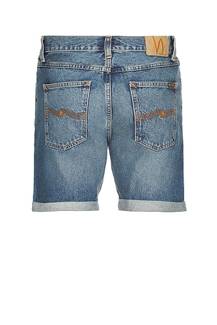 Nudie Jeans Josh Denim Shorts in Blue