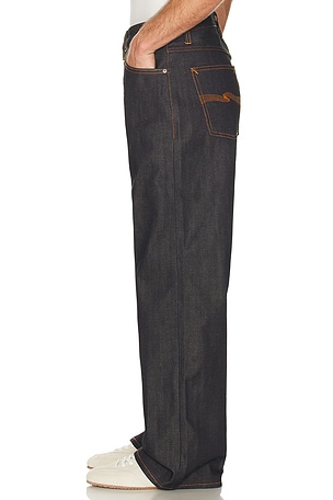 Nudie Jeans Loud Larry Jeans in Blue. Size 30. Also