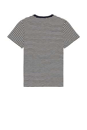 Nudie Jeans Roy Slub Stripe T-shirt in Navy