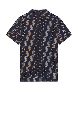 Nudie Jeans Arvid Ikat T-Shirt in Navy