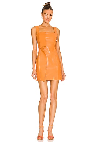 Nanushka Inara Dress in Orange | REVOLVE