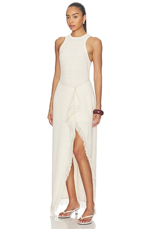 Nanushka Rayen Dress in Ivory