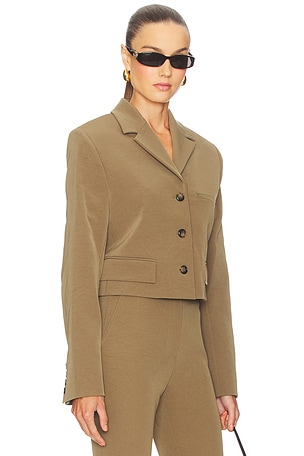 Nanushka Sinead Blazer in Brown