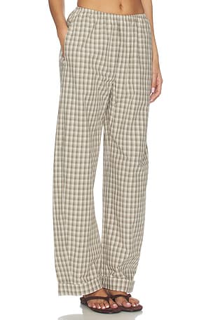 Nanushka Yayoi Pant in Cream,Grey