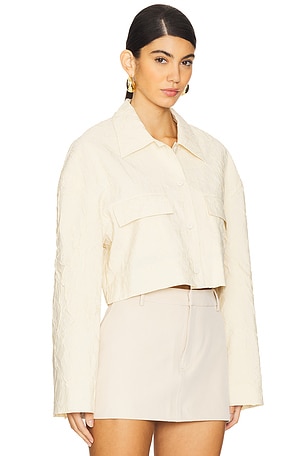 Nanushka Coreen Top in Beige