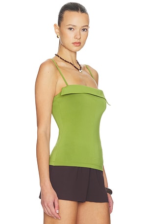 Nanushka Marinie Top in Green