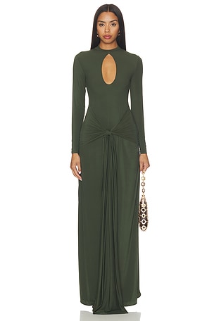 Naked Keyhole Drape Tie Dress Naked Wardrobe