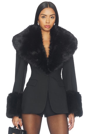 Suiting Faux Fur Blazer Naked Wardrobe
