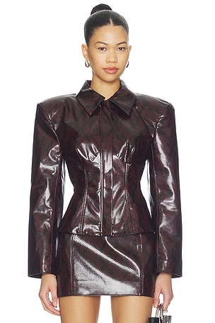 Python Leather Blazer Naked Wardrobe