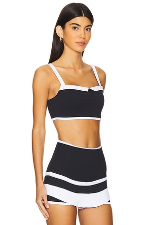 Nubyen Optimist Contrast Bra Top in Black & White