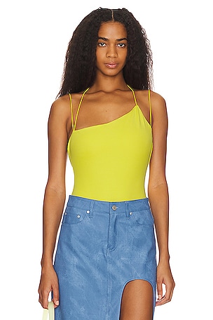Neon Yellow Bodysuit, Tops