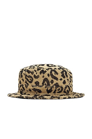 OAS Animal Print Bucket Hat - Black and Tan Leopard Print Bucket Hat, Unisex Bucket Hat, Summer Hat, Sun  main image 3