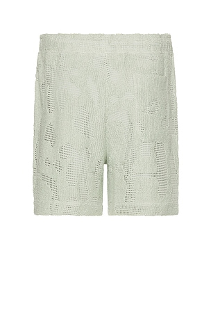 OAS Galbanum Crochet Short in Green
