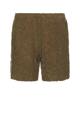 Pine Verve Crochet Shorts OAS