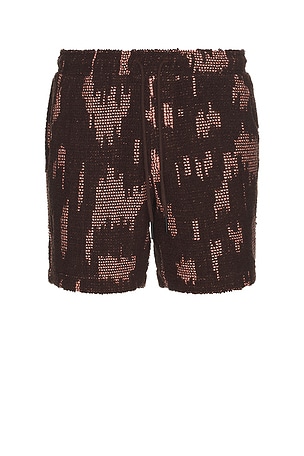 OAS Brink Cuba Crochet Shorts in Brown