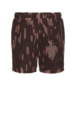 OAS Brink Cuba Crochet Shorts in Brown