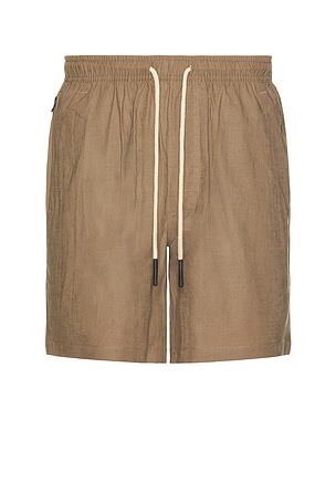 Taupe Linen Shorts OAS