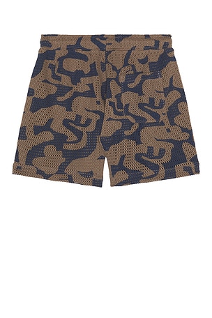 OAS Morel Puzzlotec Net Shorts in Grey,Navy