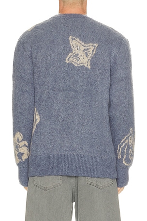 OAS Symo Pino Crewneck Sweater in Blue