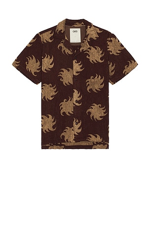 Mocha Ember Cuba Terry Shirt OAS