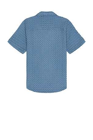 OAS Coronet Cuba Waffle Shirt in Blue