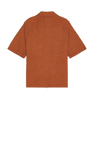 OAS Terracotta Turleo Zack Full Zip Shirt in Brick