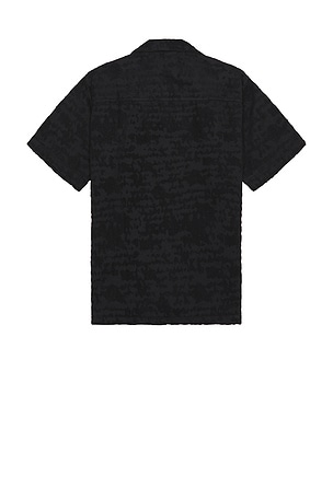 OAS Night Lagoon Cuba Terry Shirt in Navy. Size XL/1X. Also