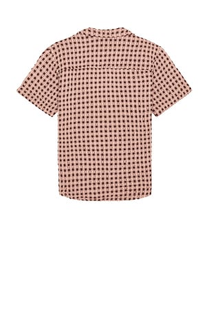 OAS Ferratelle Cuba Waffle Shirt in Pink