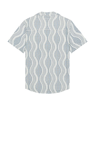 OAS Como Cuba Waffle Shirt in Blue