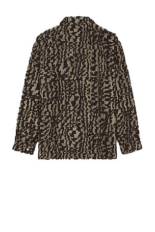 OAS Smoke Polo Shirt in Dark Brown