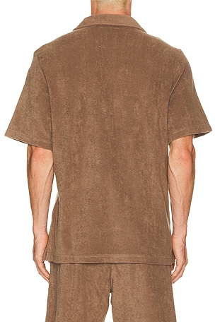 OAS Serif Polo in Brown. Size M. Also