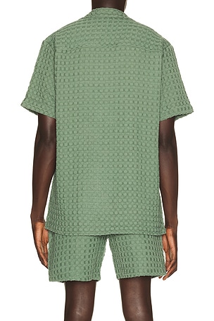 OAS Waffle Cuba Shirt in Green