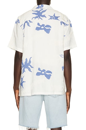 OAS Romantique Rocco Shirt in Blue. Size L. Also