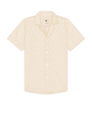 OAS Beige Machu Cuba Terry Shirt in Brown