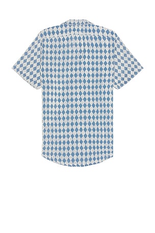 OAS Navy Diamond Cuba Terry Shirt in Blue. Size S. Also